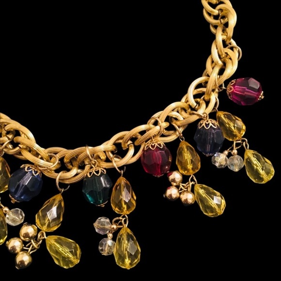 VINTAGE Colorful Beaded Necklace - Picture 3 of 8